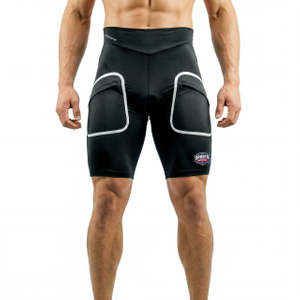Reflektierende Herren-Fahrradshorts mit versiegelten Taschen