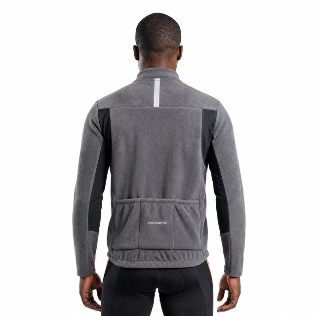 Schwere Herren-Winterradjacke aus gebondetem Fleece