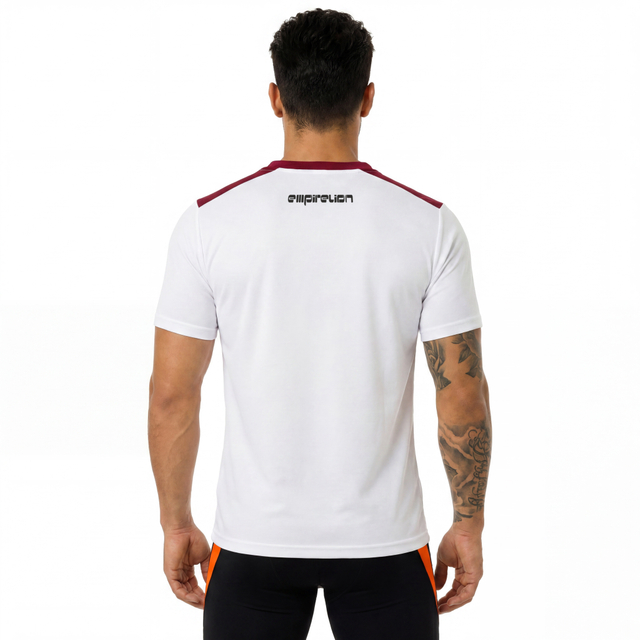 Herren-T-Shirt aus Fußballtrikot mit V-Ausschnitt