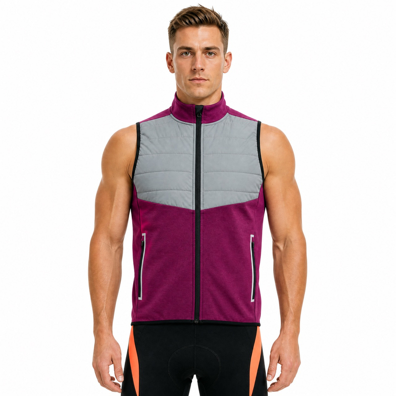 Reflektierende, gepolsterte Alpine-Thermoweste für Herren