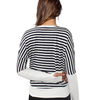 Damen Casual Fledermausärmel Pullover Stripes Slim Fit Yoga Top Shirt