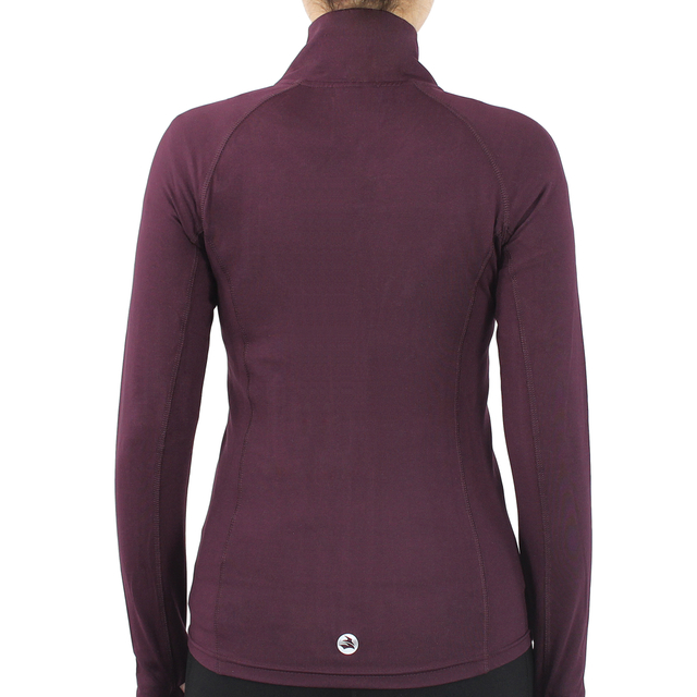 Damen-Laufjacke Define, schmale Passform, sportlich, weich, lange Ärmel, reflektierende Oberteile mit Reißverschluss