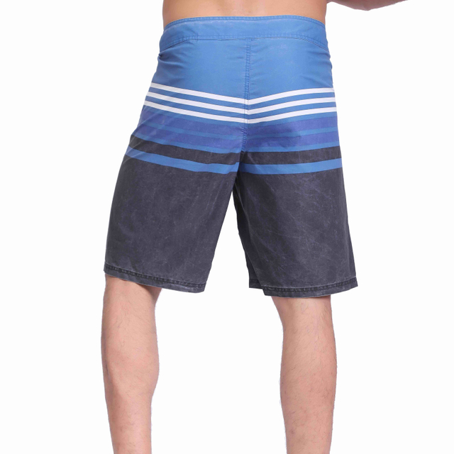 Herren Stripes Pigmentabdruck Schwimmwaterfeste Brettshorts