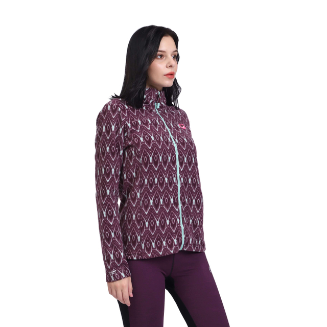 Frauen Full Reißverschluss Softshell Jacken leichtes Gewicht Top