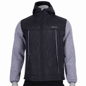 Herren Quiltwinddichte Winter warme Wanderung im Freien schwere Jacke im Freien