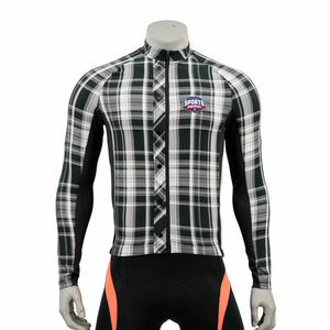 Arnndyed Check-Long-Lonte-Fahrradtrikot