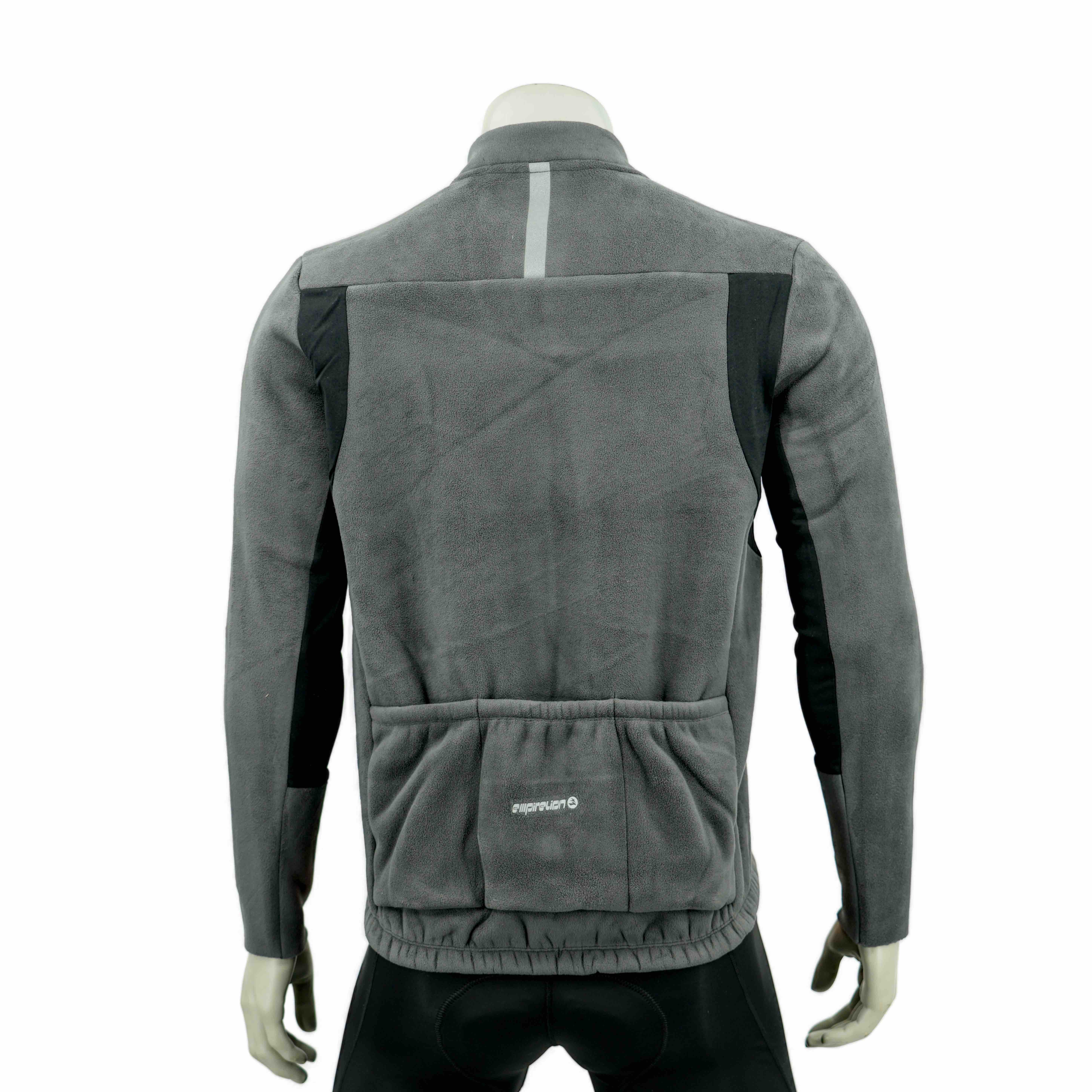 Herren mit schwerem Gewicht verklebte Fleece -Winter -Fahrradjacke