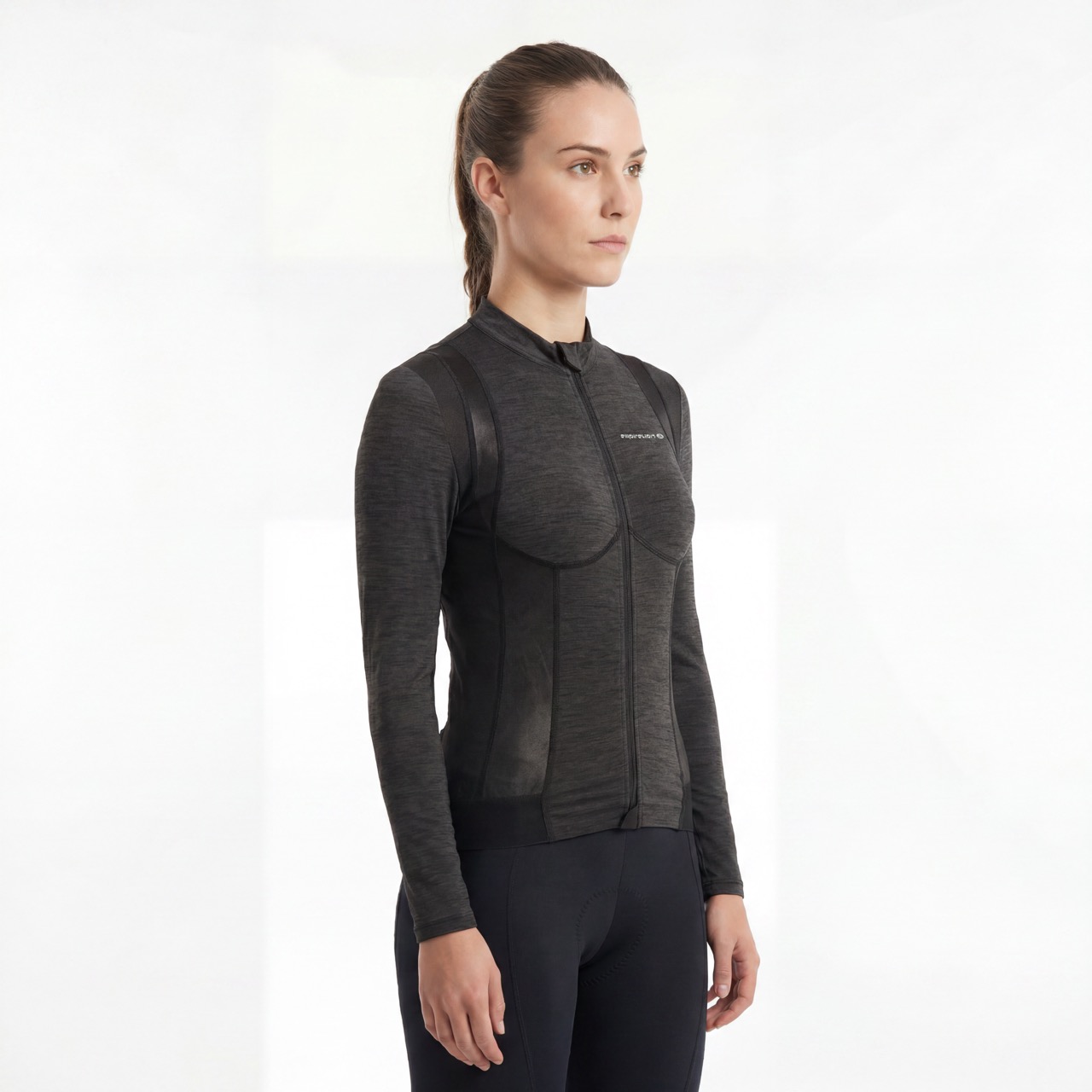 Damen-Radtrikotjacke mit Einsätzen