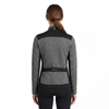 Gesteppte Farbblock-Fahrradjacke für Damen