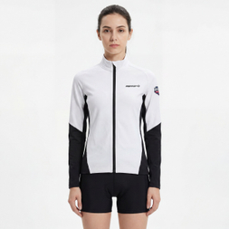Sportmode-Jacke für Damen mit Farbblock und reflektierendem Besatz