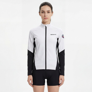 Sportmode-Jacke für Damen mit Farbblock und reflektierendem Besatz