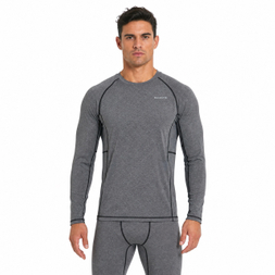 Herren-Thermounterwäsche, lange Unterhose, Basisschicht, Innenfleece, Oberteil und Unterteil, 2-teiliges Set