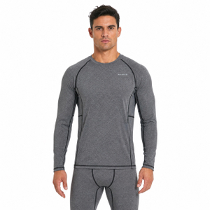 Herren-Thermounterwäsche, lange Unterhose, Basisschicht, Innenfleece, Oberteil und Unterteil, 2-teiliges Set