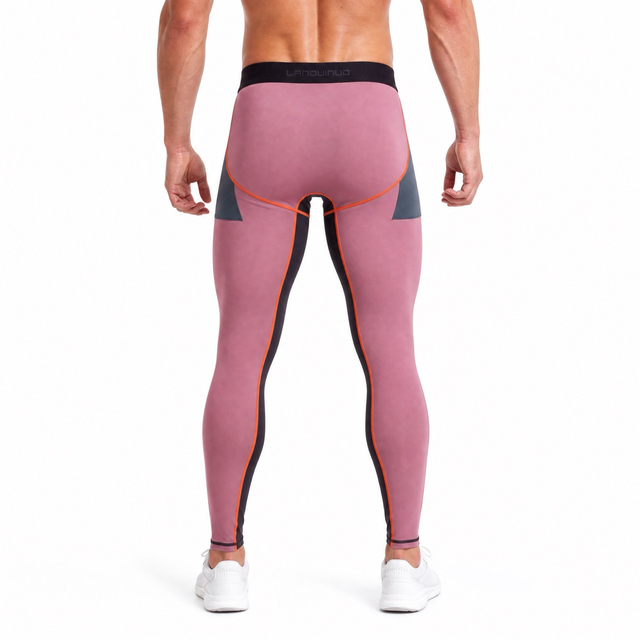 VMTR Herren-Baselayer-Leggings mit Farbblockdesign