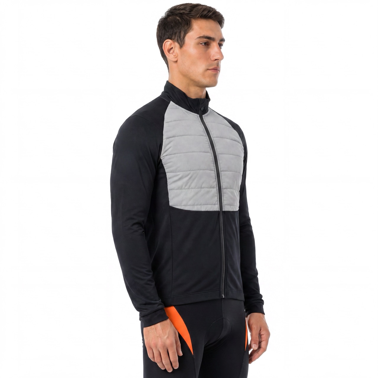 Reflektierende gepolsterte Herren-Fahrradjacke