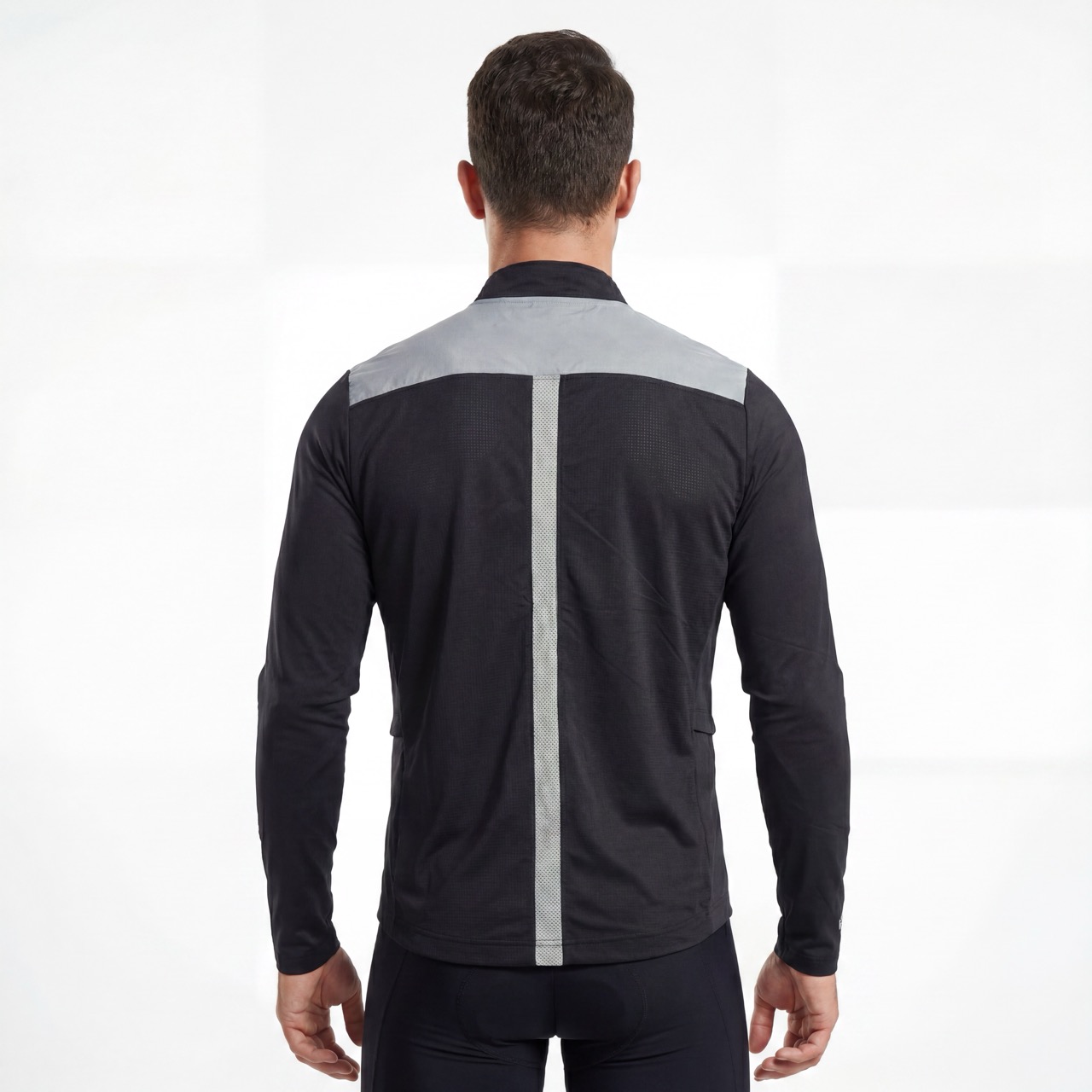 Reflektierende Panel-Reißverschluss-Radsport-Laufjacke