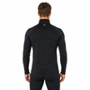 Herren-Baselayer mit garngefärbtem Innenfleece und halbem Reißverschluss für Workout-Thermooberteile