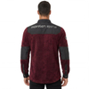 Herren-Fleece-Hemden zum Wandern und Camping, winddicht, Shaggy Fuzzy Melange