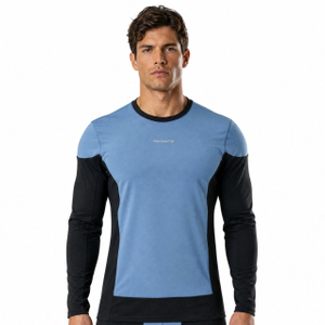 Herren-Baselayer-Racing-Workout-Tops mit Windschutzeinsätzen