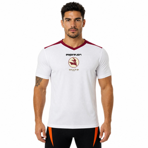 Herren-T-Shirt aus Fußballtrikot mit V-Ausschnitt