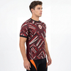 Herren-Sport-T-Shirt mit Farbblock-Volldruck