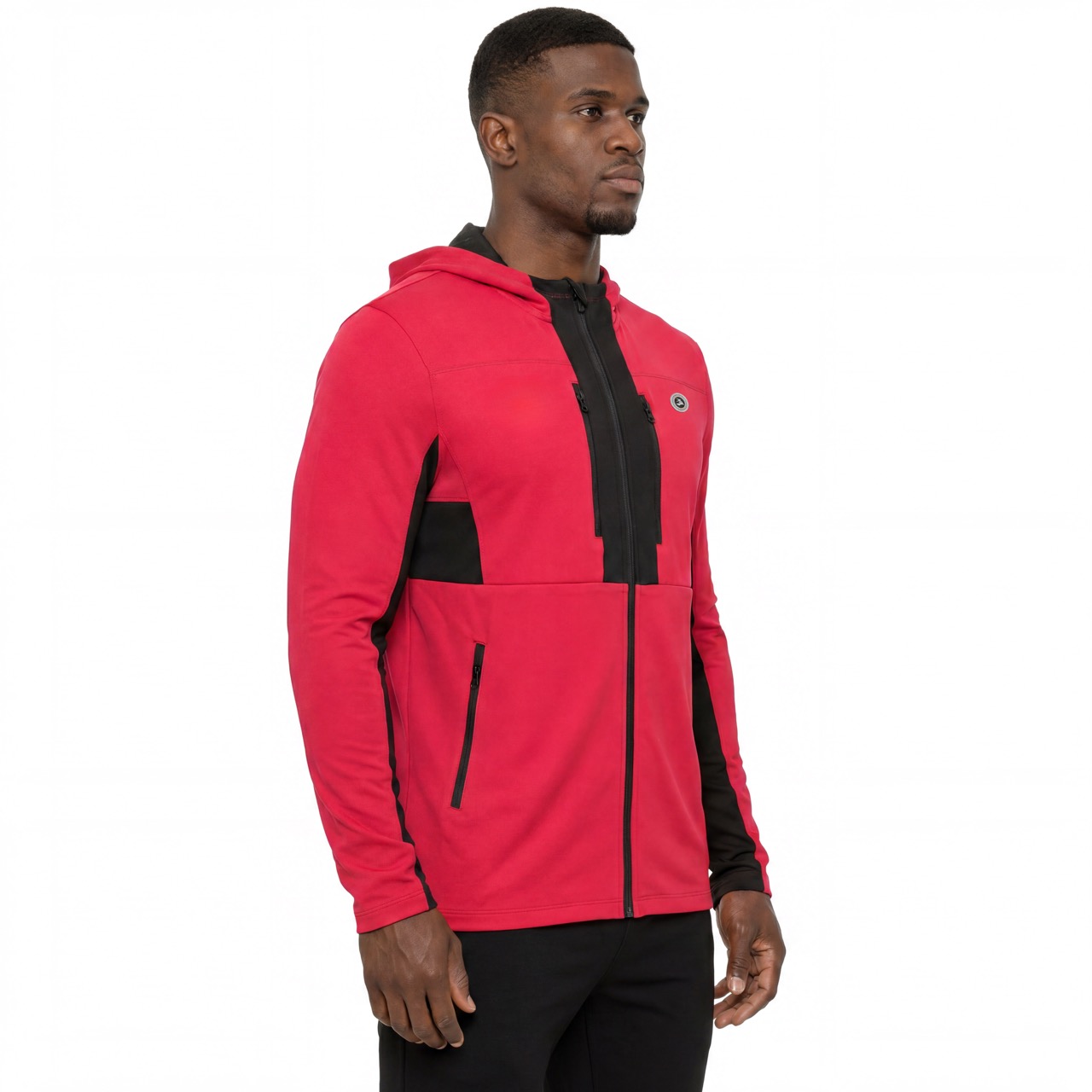 Mittelschwerer Hoodie zum Wandern, Bergsteigen, Alpinismus, Laufen, Sportlich, mit Reißverschluss