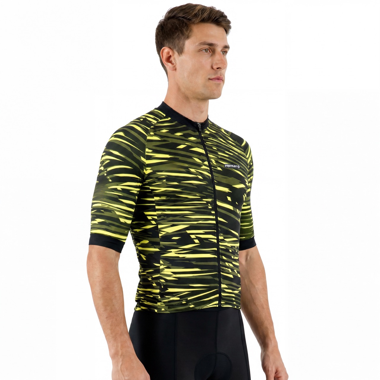 Kurzärmliges, mittelschweres Radtrikot mit Digitaldruck