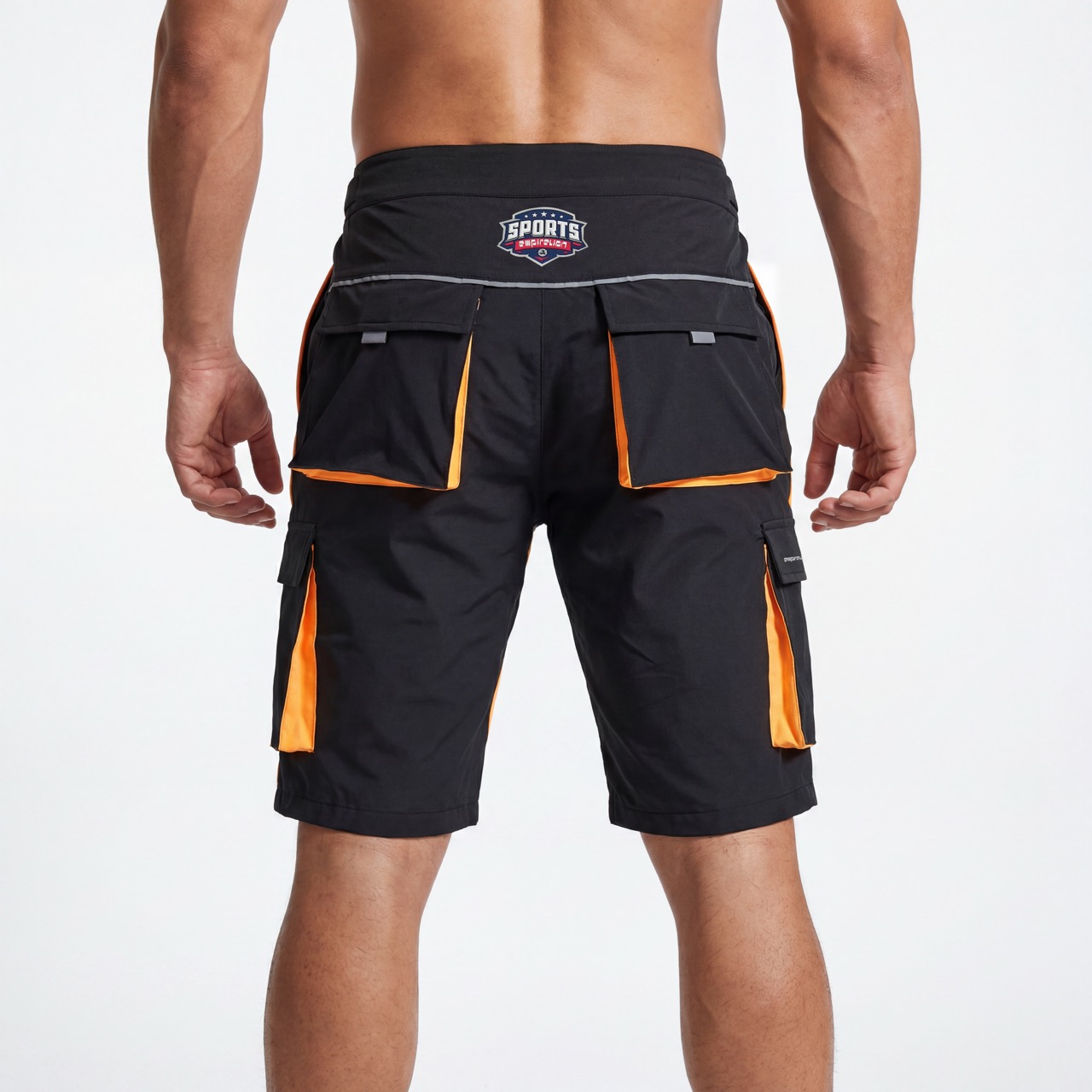 Sportliche Freizeit-Shorts für Herren mit 7 Reißverschlusstaschen