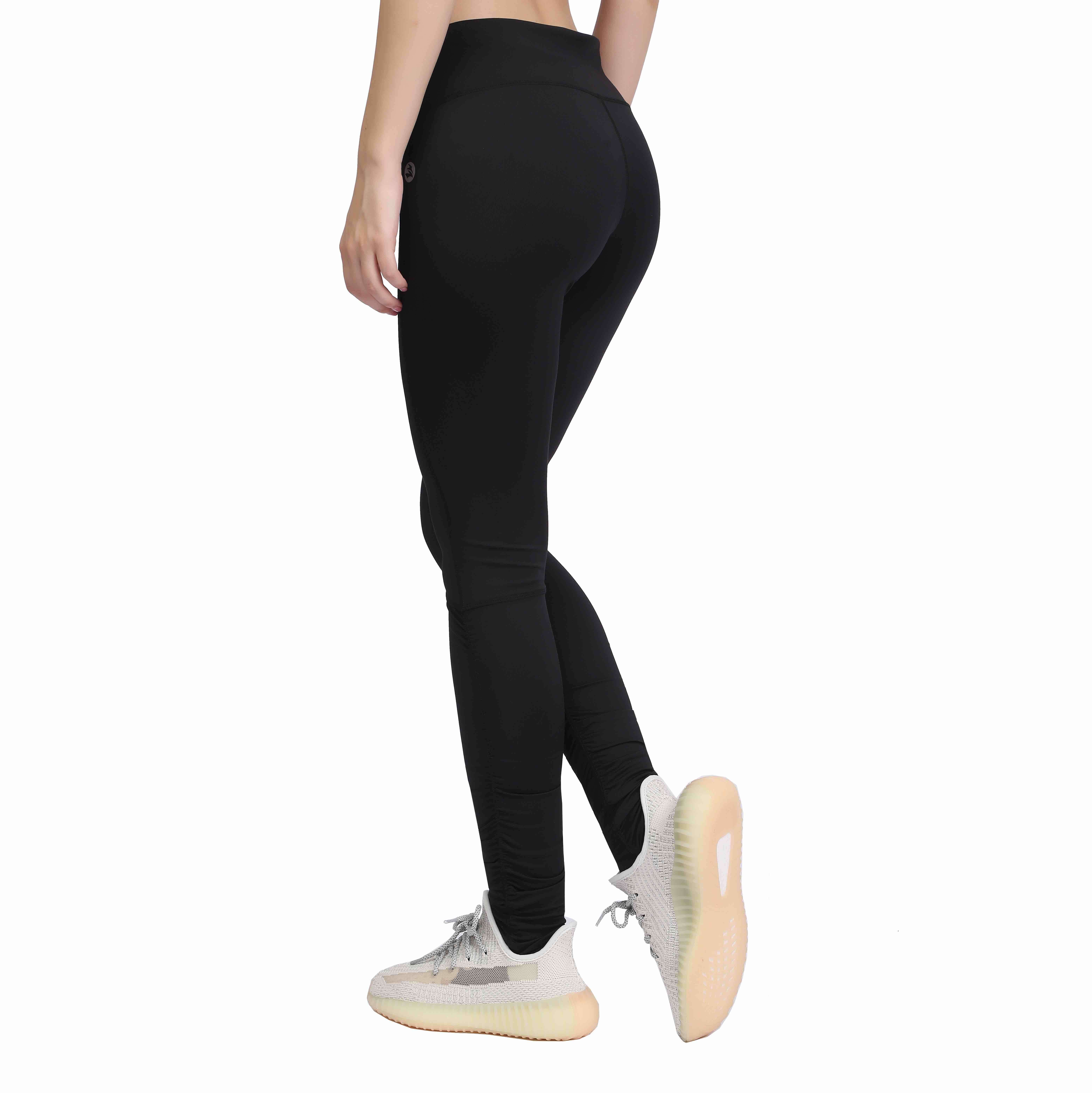 Lange Yogahosen für Damen, Sportleggings mit Zwickel im Schritt, Laufhose, hohe Taille, Stretch-Fitnesshose