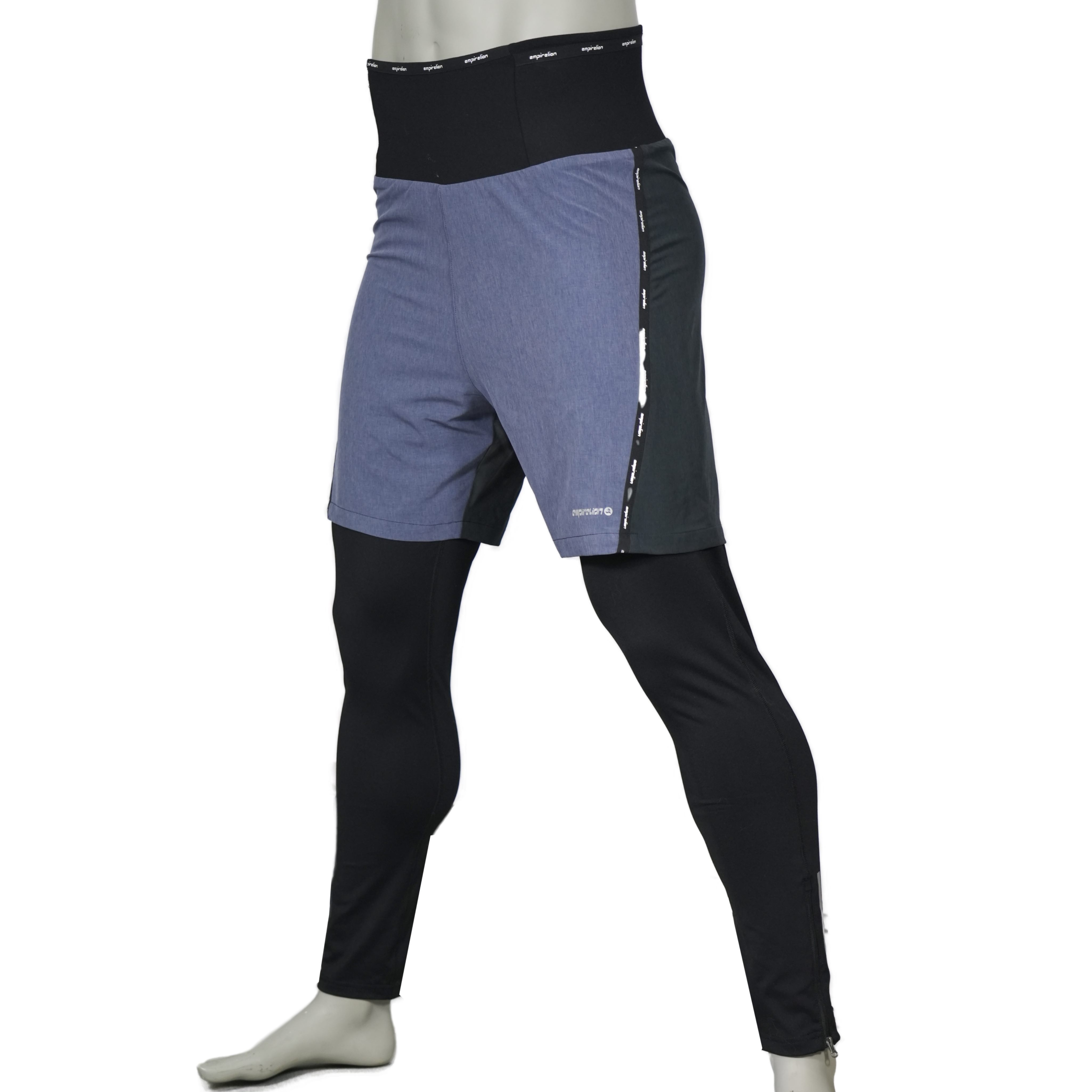 Herren winddach hoher Taillenband Baselayer 2 in 1 Hose