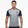 Colorblock-T-Shirts, Fußball-Team-Tops 