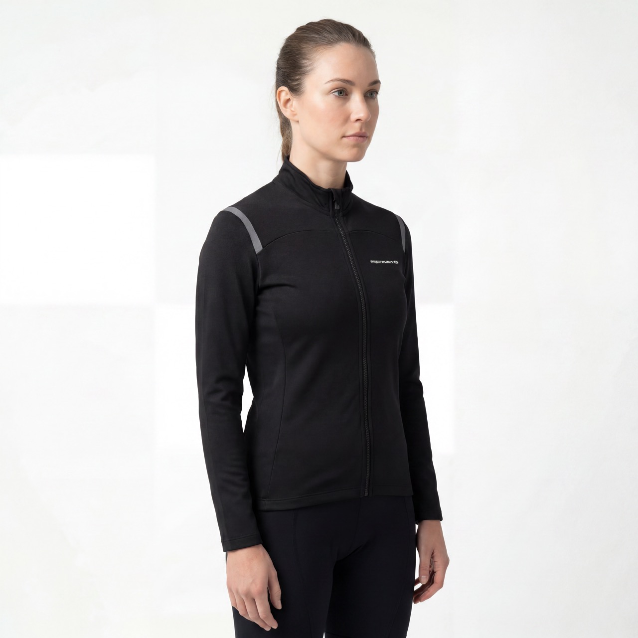 Damen-Fahrradjacke mit reflektierenden Besätzen