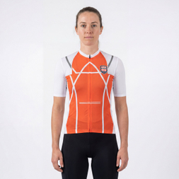 Leichtes, kurzärmliges Damen-Fahrradtrikot „Cold Feeling“.