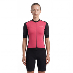 Kurzarm-Radtrikot für Damen mit Farbblockdesign