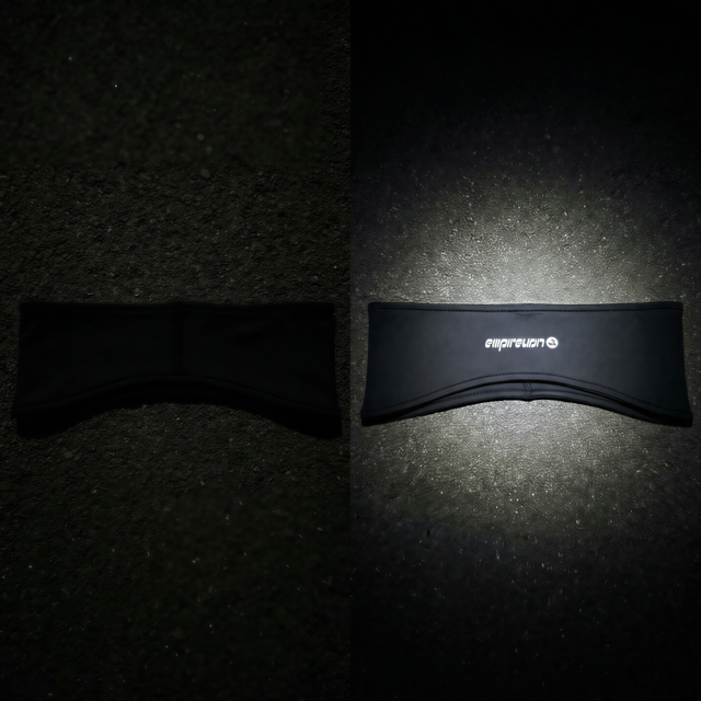 Lauf-Stirnband, reflektierendes Schweißband, Sport-Stirnband, dehnbar, Unisex