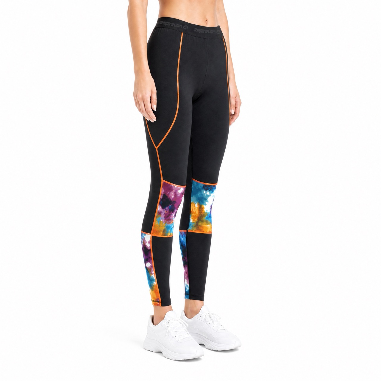 VMTR leichte Damen-Leggings mit bedruckten Einsätzen