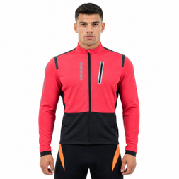 Fahrradjacke mit Bandbesatz