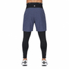 Windfeste Herren-Baselayer-2-in-1-Hose mit hohem Bund