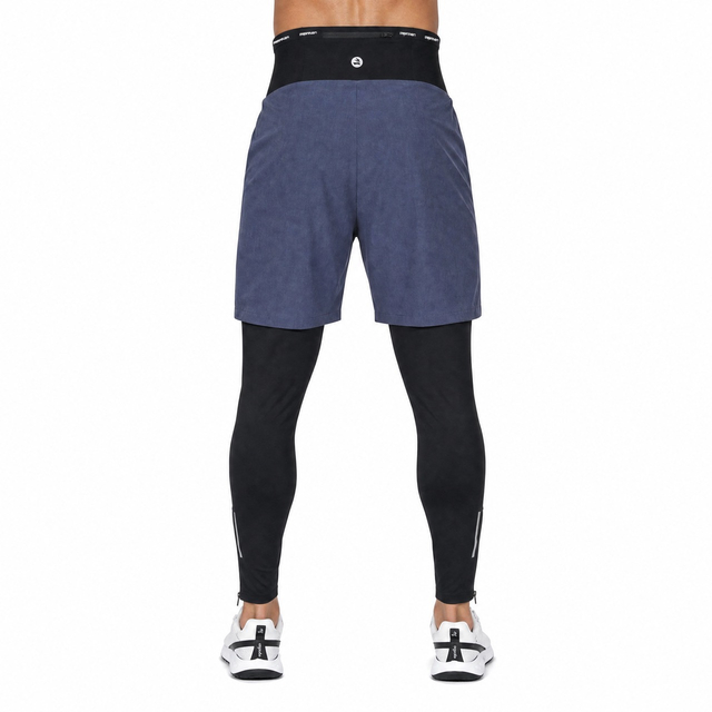 Windfeste Herren-Baselayer-2-in-1-Hose mit hohem Bund