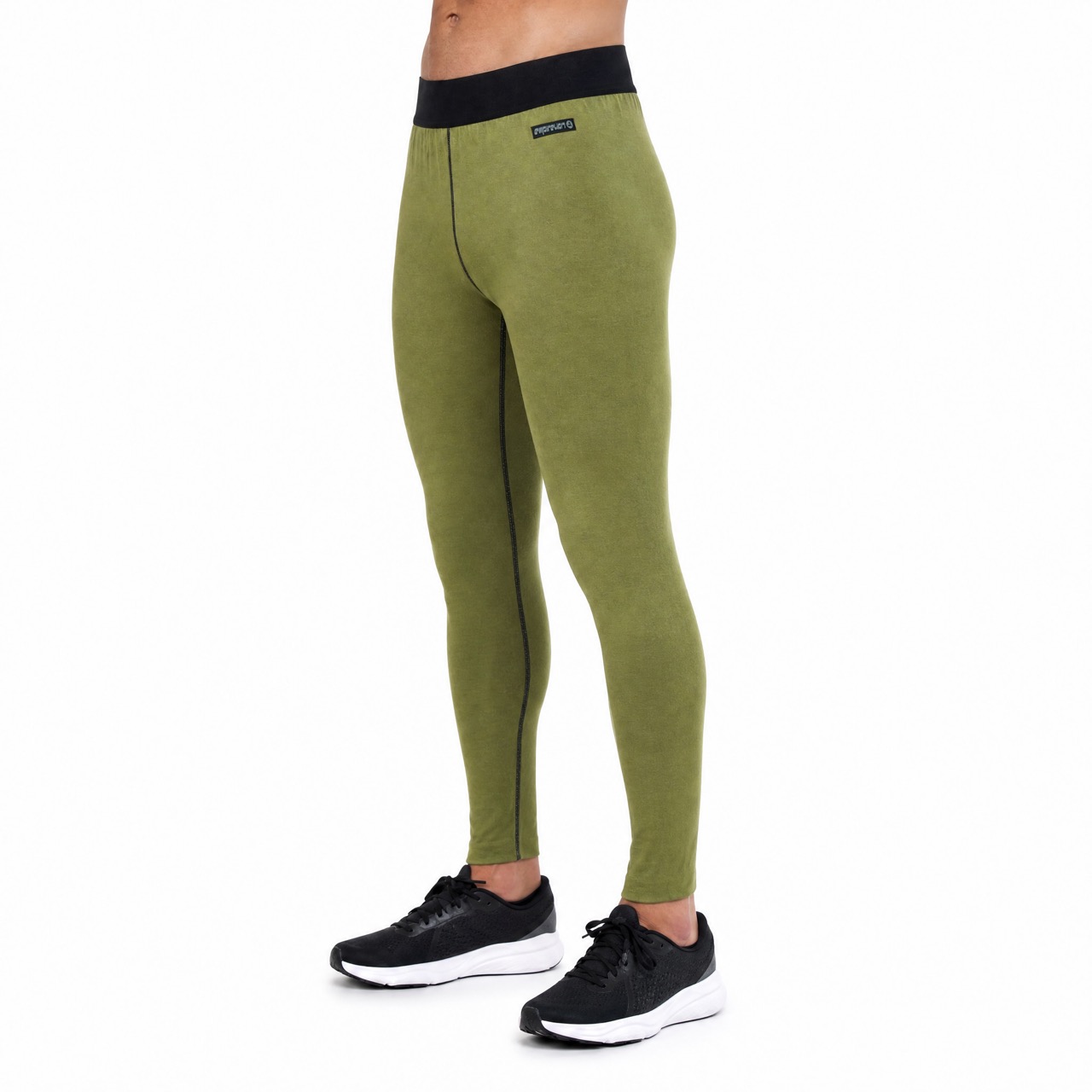 Reversible, farbblockierte Baselayer-Unterwäschehose für Herren aus doppelt gebürstetem Fleece