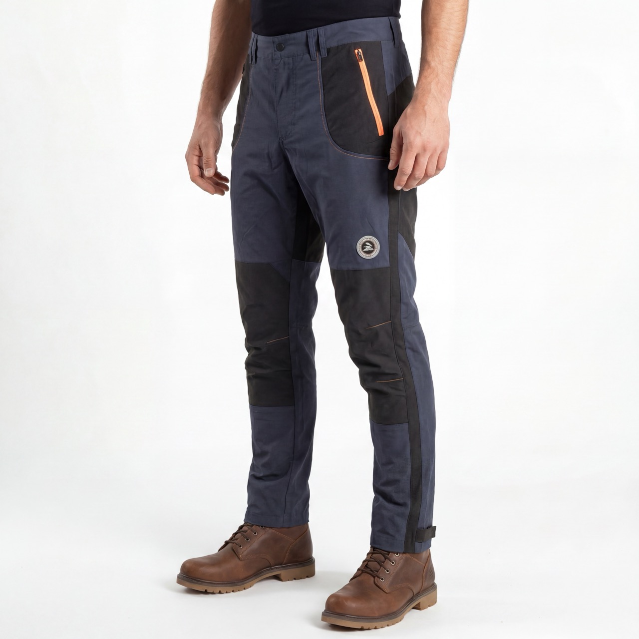 Herren-Sportmode-Hosen mit kontrastierenden Besätzen und Farbblock-Wanderhosen