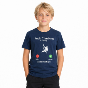 Kurzarm-T-Shirt zum Klettern für Jungen