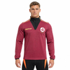 Herren-Sportjacke mit halbem Reißverschluss und Farbblock