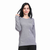 Damen 100% Merino Woll Wärme Unterwäsche Langarm Basisschicht Set 