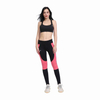 Damennetz Panel Reißverschluss Taschen Fitnessstudio -Training Leggings Yogahosen