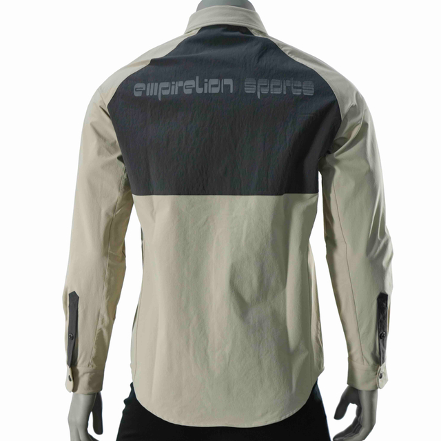 Herren Quilt Panel Windproof Wanderhemden laufende Hemden