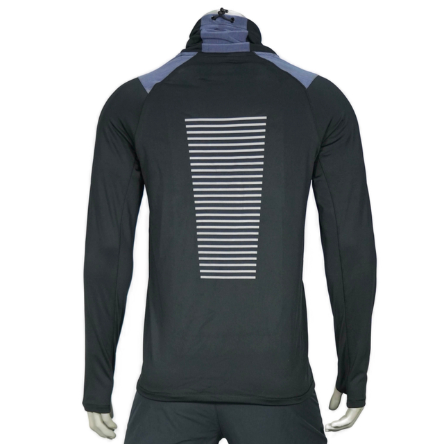 Herren winddicht hoher Motorhaube Baselayer Top