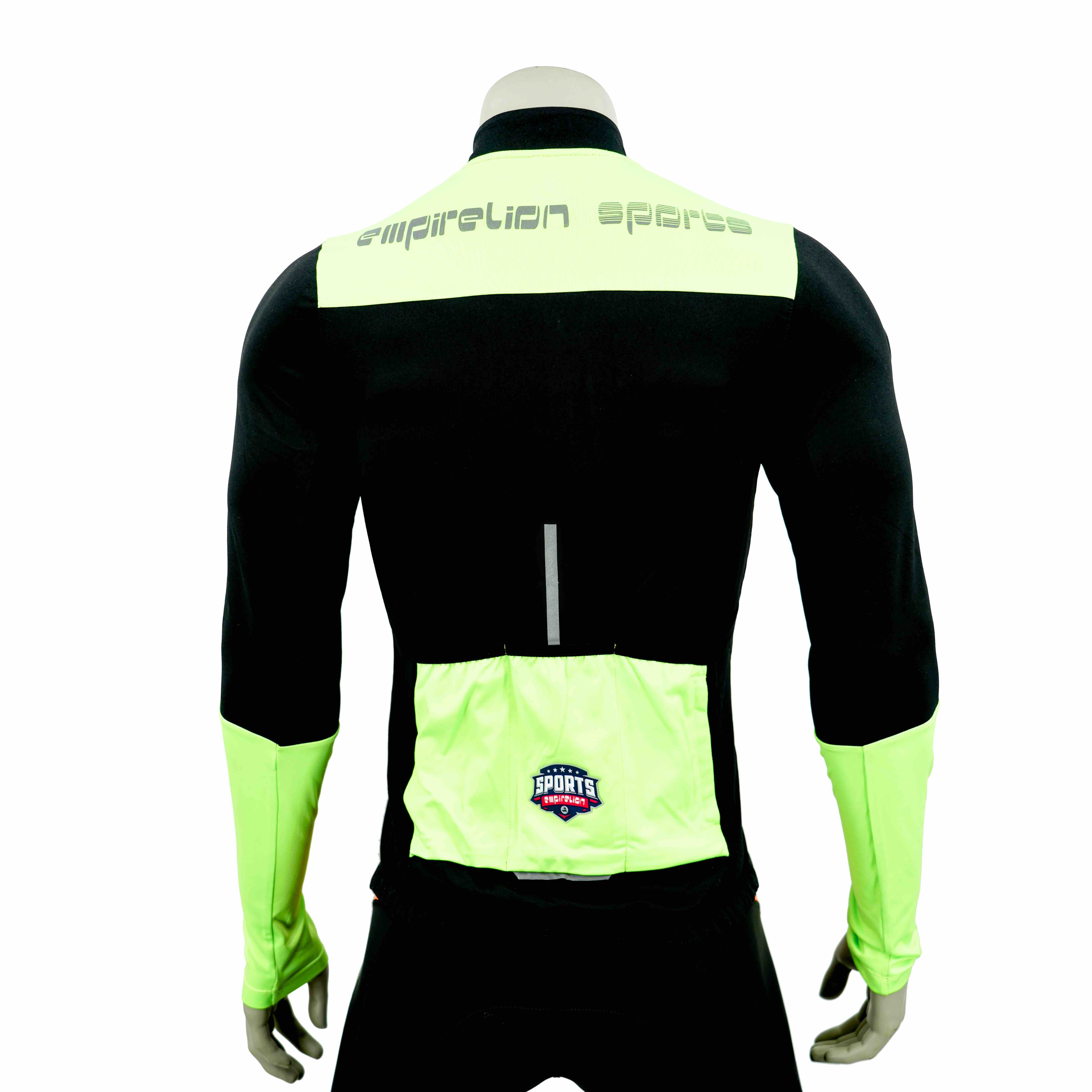 Fluro Farbblock im Mittelgewicht mit Radsportjacke