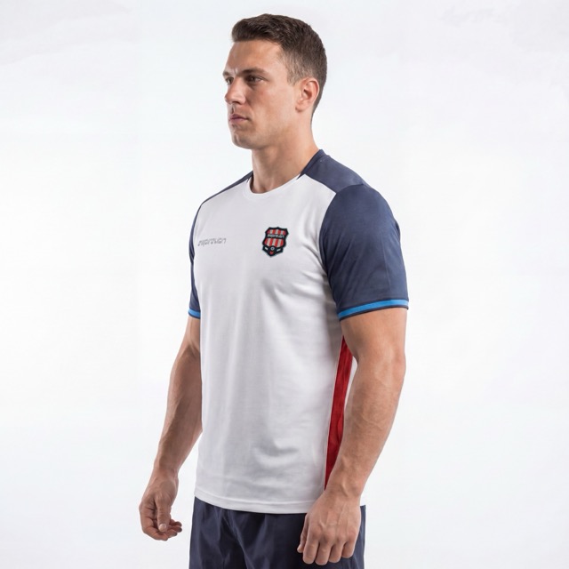 Colorblock-T-Shirts, Fußball-Team-Tops 