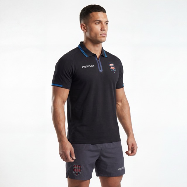 Colorblock-Poloshirt für Herren von Footabl Team mit kurzen Ärmeln